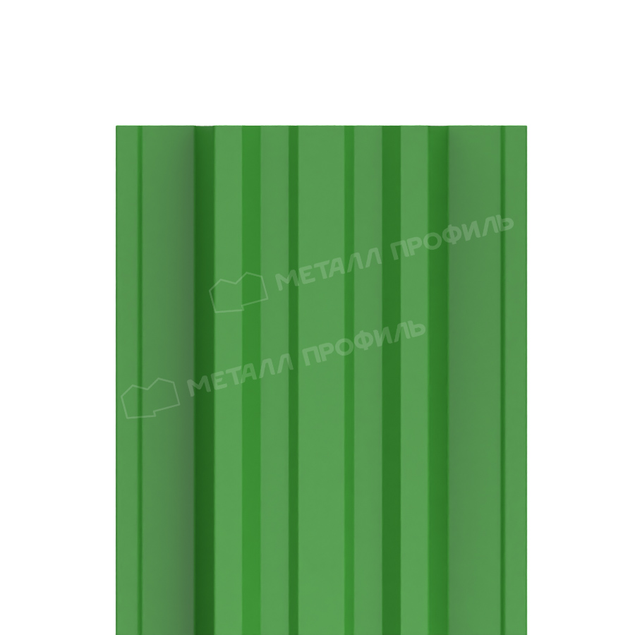 Штакетник металлический МЕТАЛЛ ПРОФИЛЬ TRAPEZE-T 16,5х118 NormanMP (ПЭ-01-6018-0.5)
