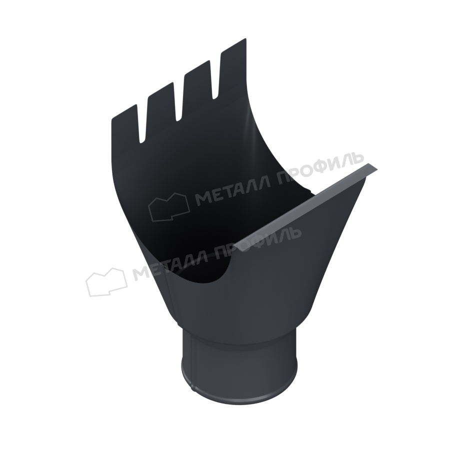 Воронка выпускная МЕТАЛЛ ПРОФИЛЬ GS lite D125/90 Ral 7024