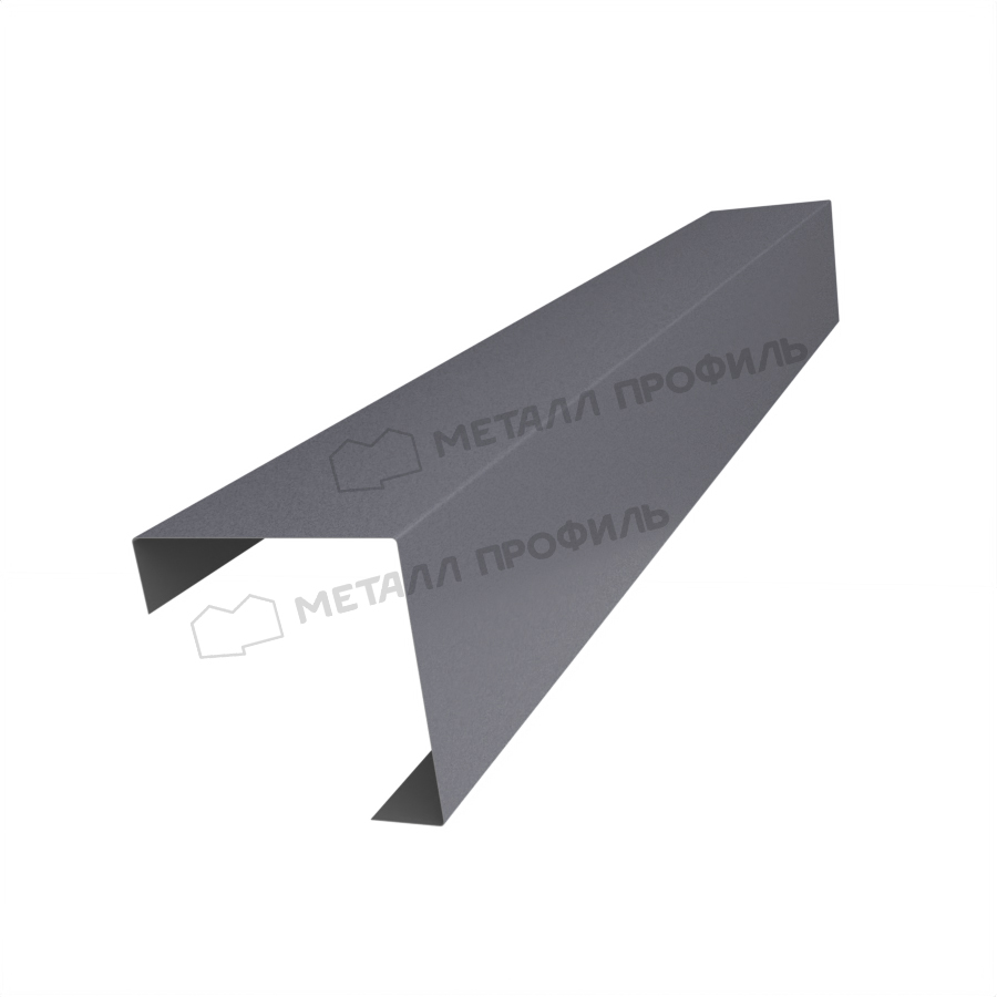 Планка угла декоративная на столб 60мм 62х62 х 2500 (VALORI-20-Grey-0.5)