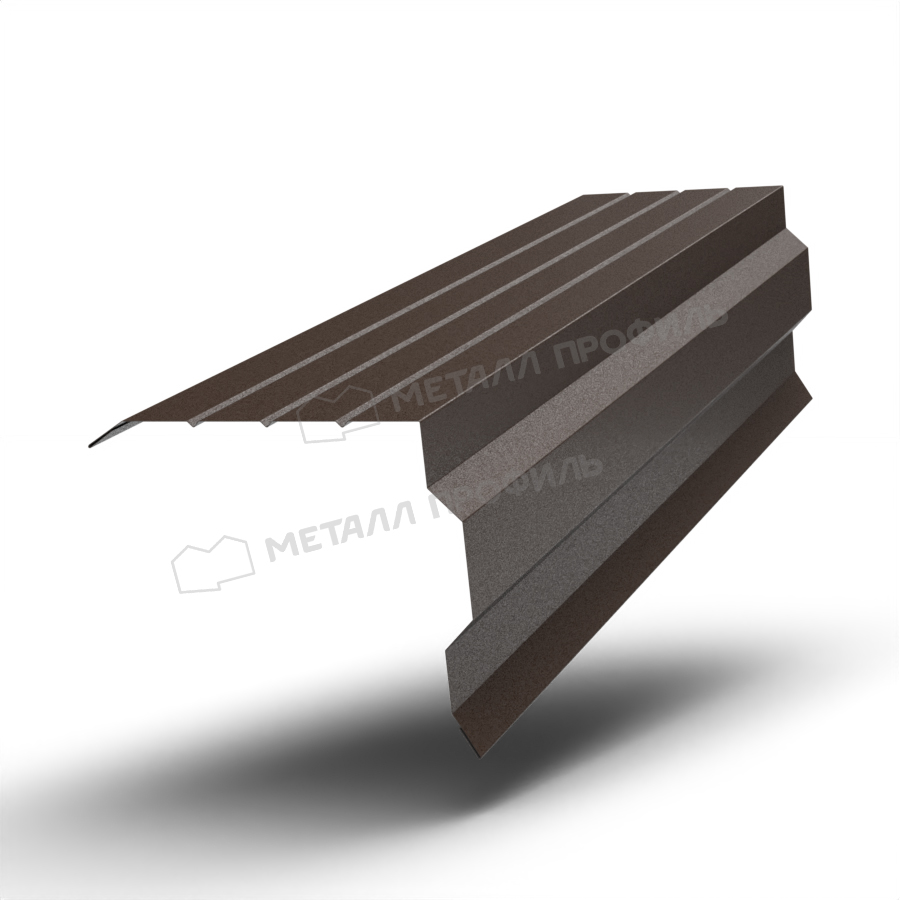 Планка торцевая 90х115х2000 (VALORI-20-DarkBrown-0.5)