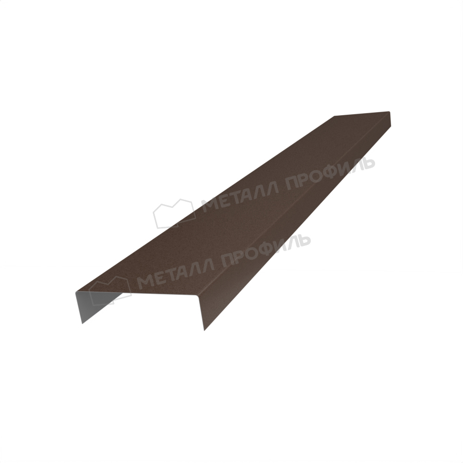 Планка декоративная на столб 60мм 17х62 х 2500 (VALORI-20-DarkBrown-0.5)