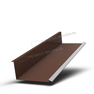 Планка примыкания нижняя 250х122х2000 (VALORI-20-Brown-0.5)
