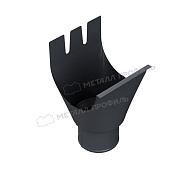 Воронка выпускная МЕТАЛЛ ПРОФИЛЬ Foramina PUR D150/100 Ral 7024