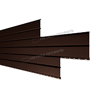 Софит МЕТАЛЛ ПРОФИЛЬ Lбрус-XL-14х335 (VALORI-20-DarkBrown-0.5)